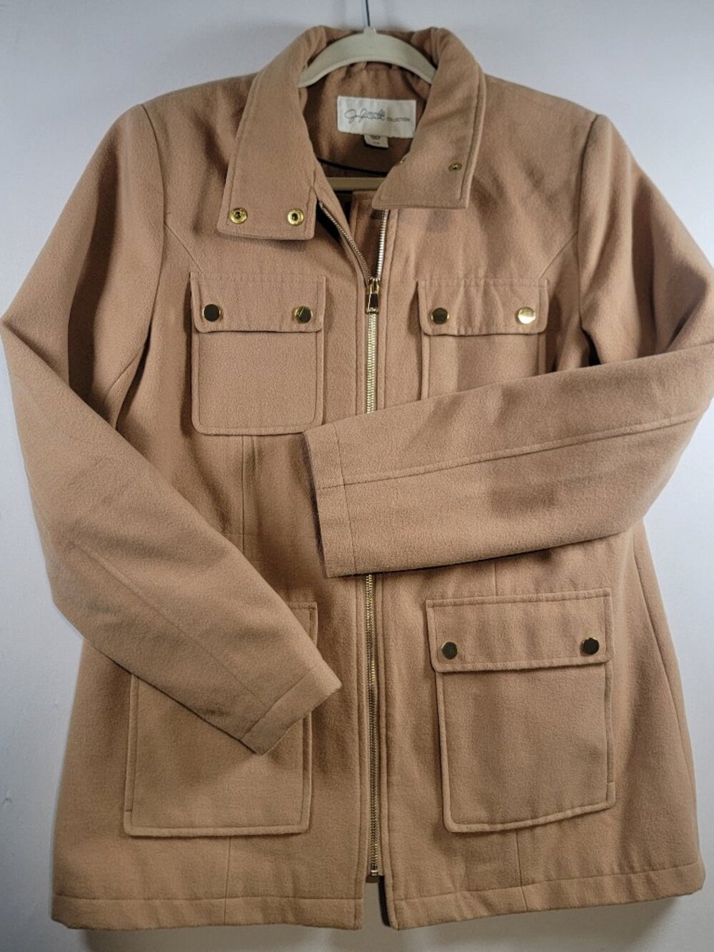 Jaclyn Smith Collection Tan Utility Jacket Size M